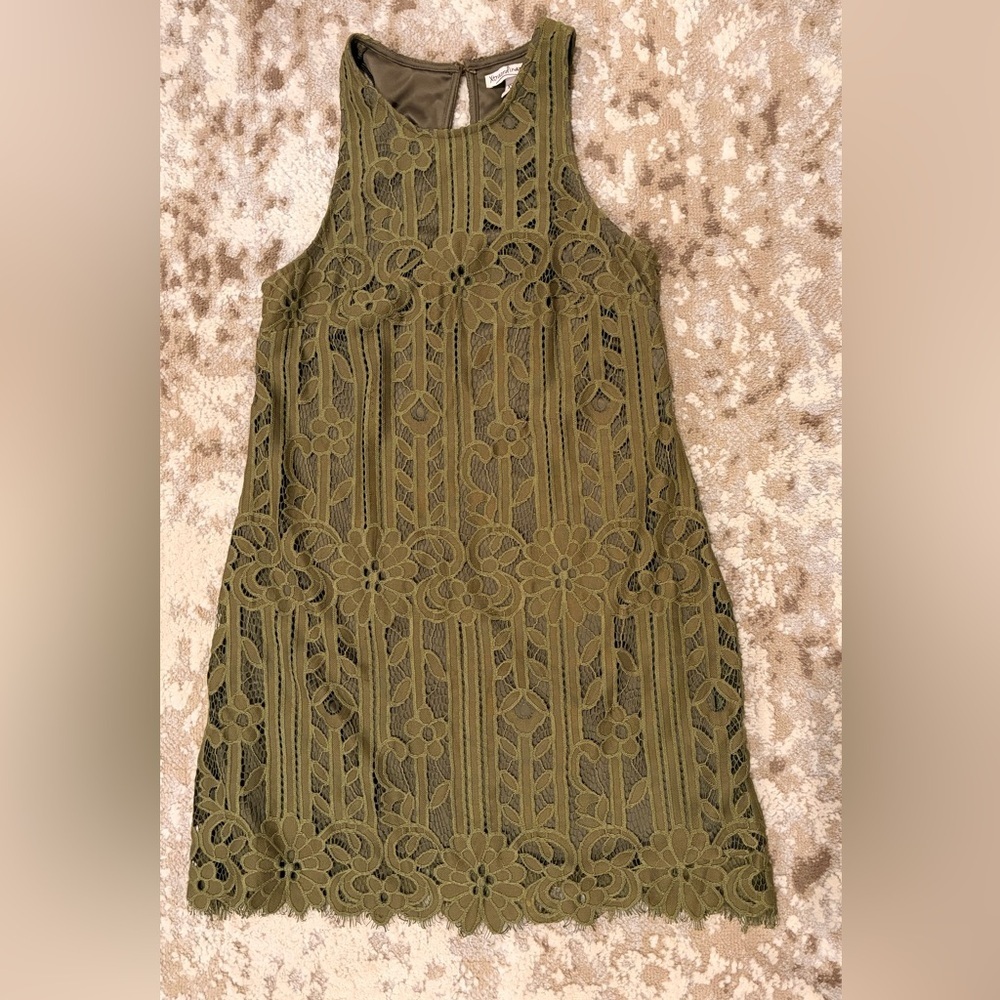 Xtraordinary Olive Lace Dress